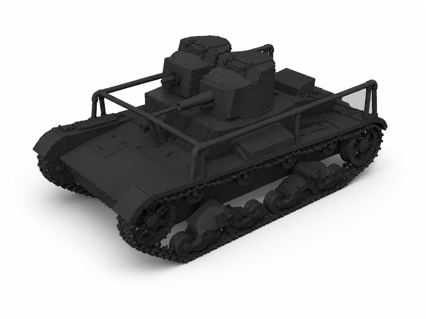 SSMODEL 1/220 T-26 mod. 1931 with radio tank Resin Model Kit TSS2200059 Secondary image