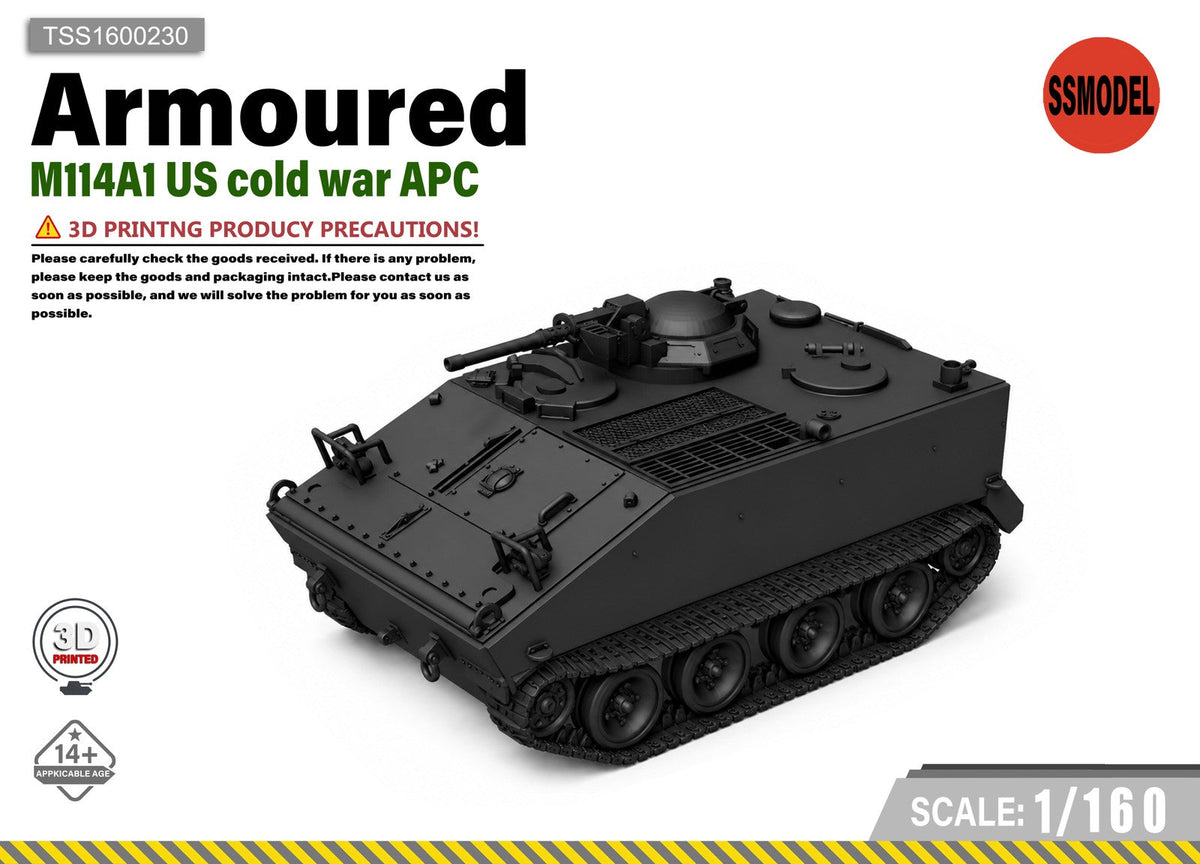 SSMODEL 1/160 M114A1 Cold War APC Tank Resin MODEL KIT TSS1600230 Main image
