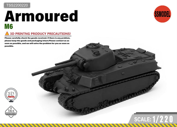SSMODEL 1/220 M6 Heavy Tank Resin MODEL KIT TSS2200220