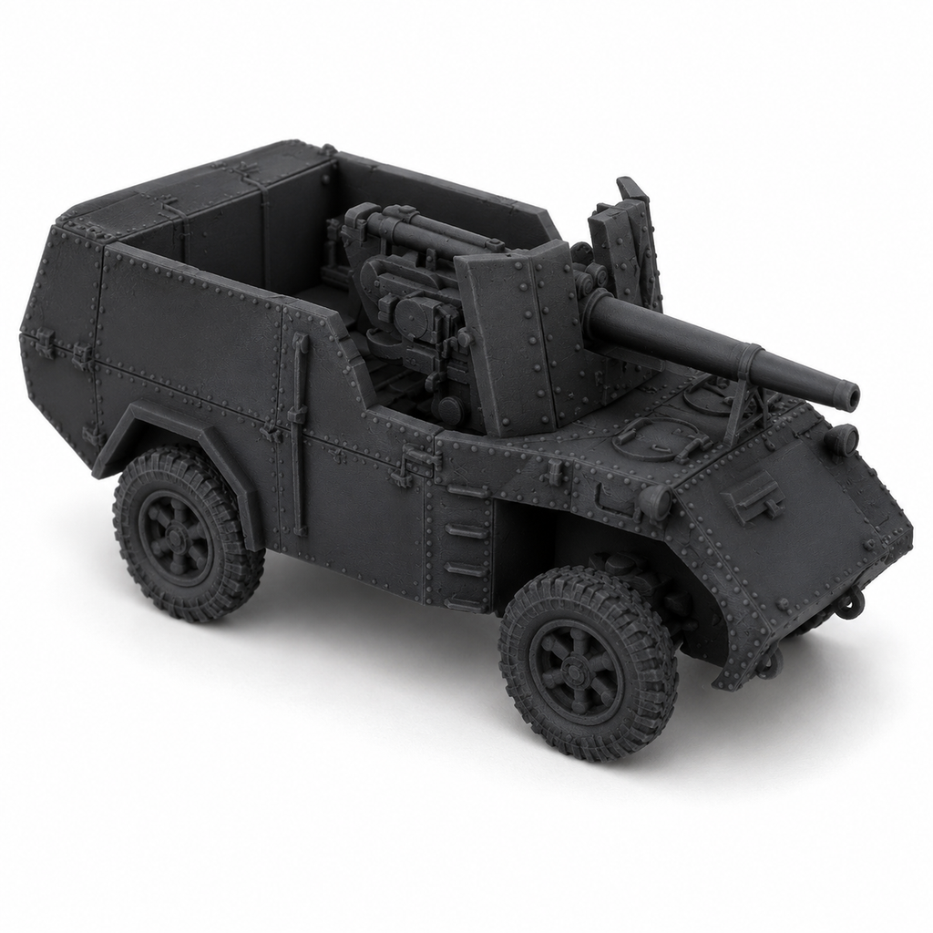 SSMODEL 1/120 Semovente Ruotato da 90/52 Breda 501 Resin Model Kit TSS1200562