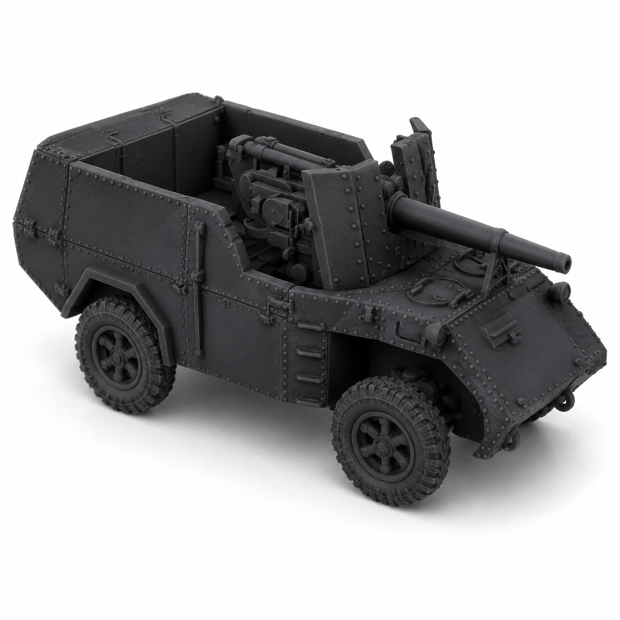 SSMODEL 1/120 Semovente Ruotato da 90/52 Breda 501 Resin Model Kit TSS1200562 — detail view 2