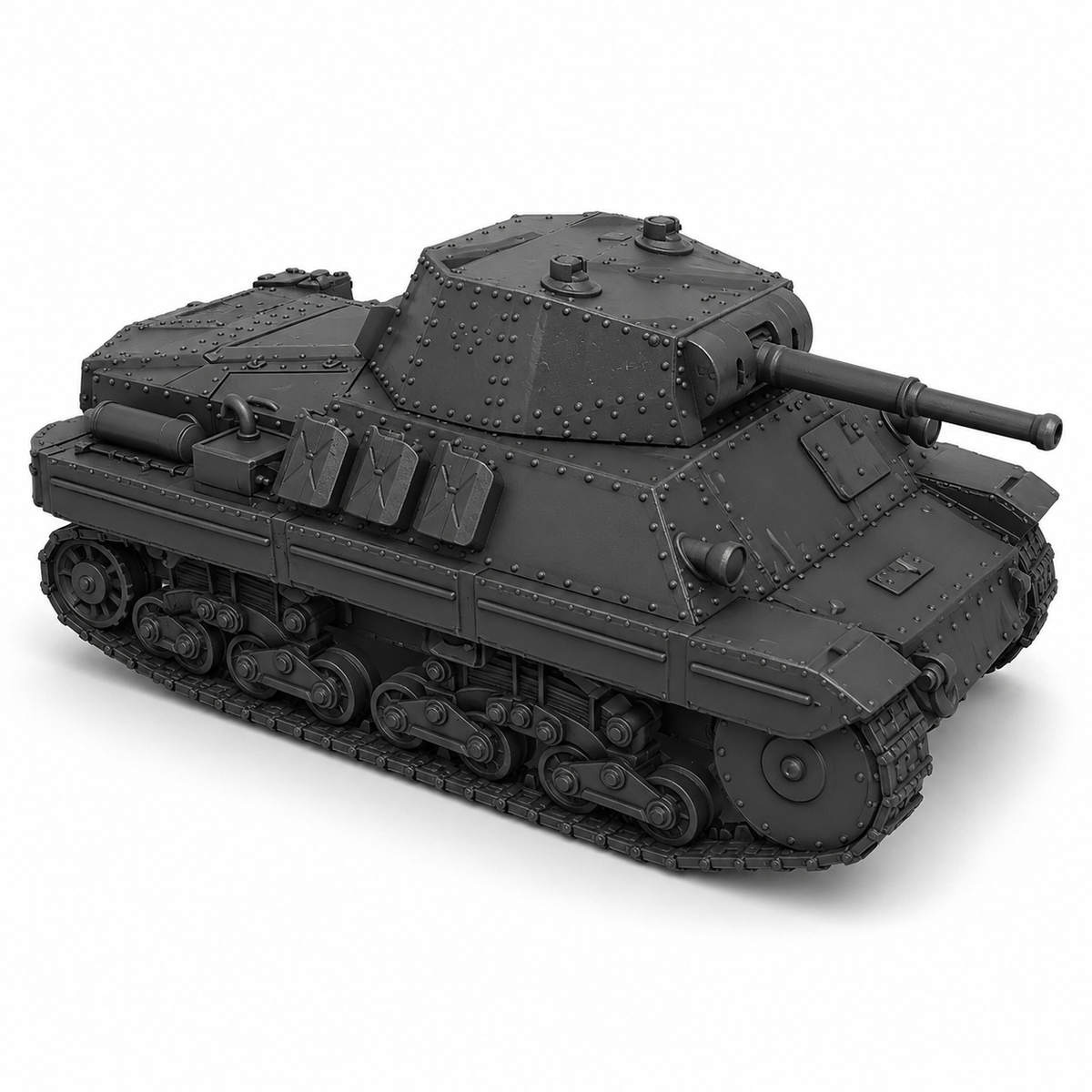 SSMODEL 1/220 Carro Armato P26/40 Italian medium tank Resin Model Kit TSS2200267 — detail view 2