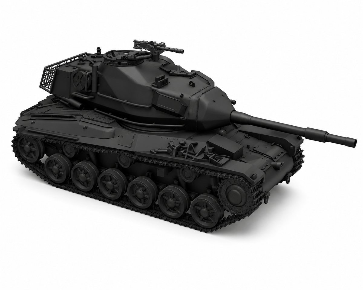 SSMODEL 1/120 Strv 74 Swedish medium tank resin model kit TSS1200385 — detail view 2