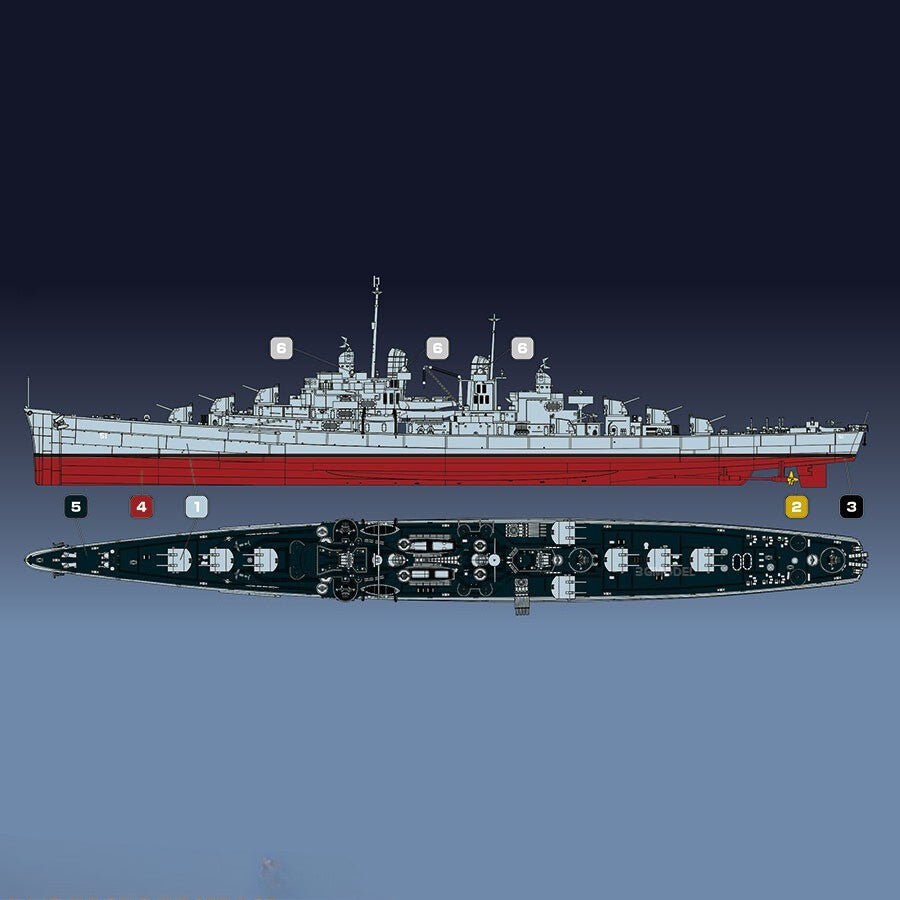 VERYFIRE VF350922 1/350 United States Light Cruiser Uss Atlanta CL-5I Model Kit