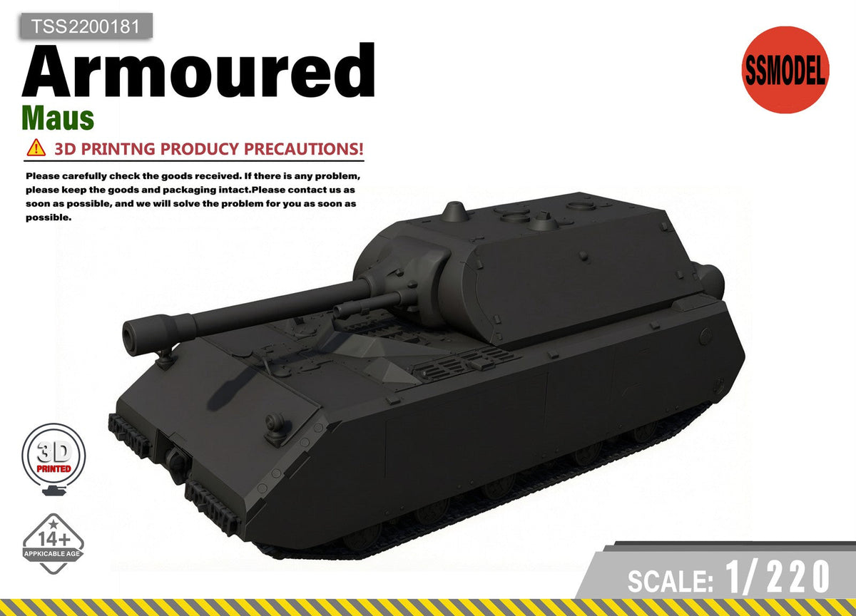 SSMODEL 1/220 Maus tank Resin Model Kit TSS2200181 Main image
