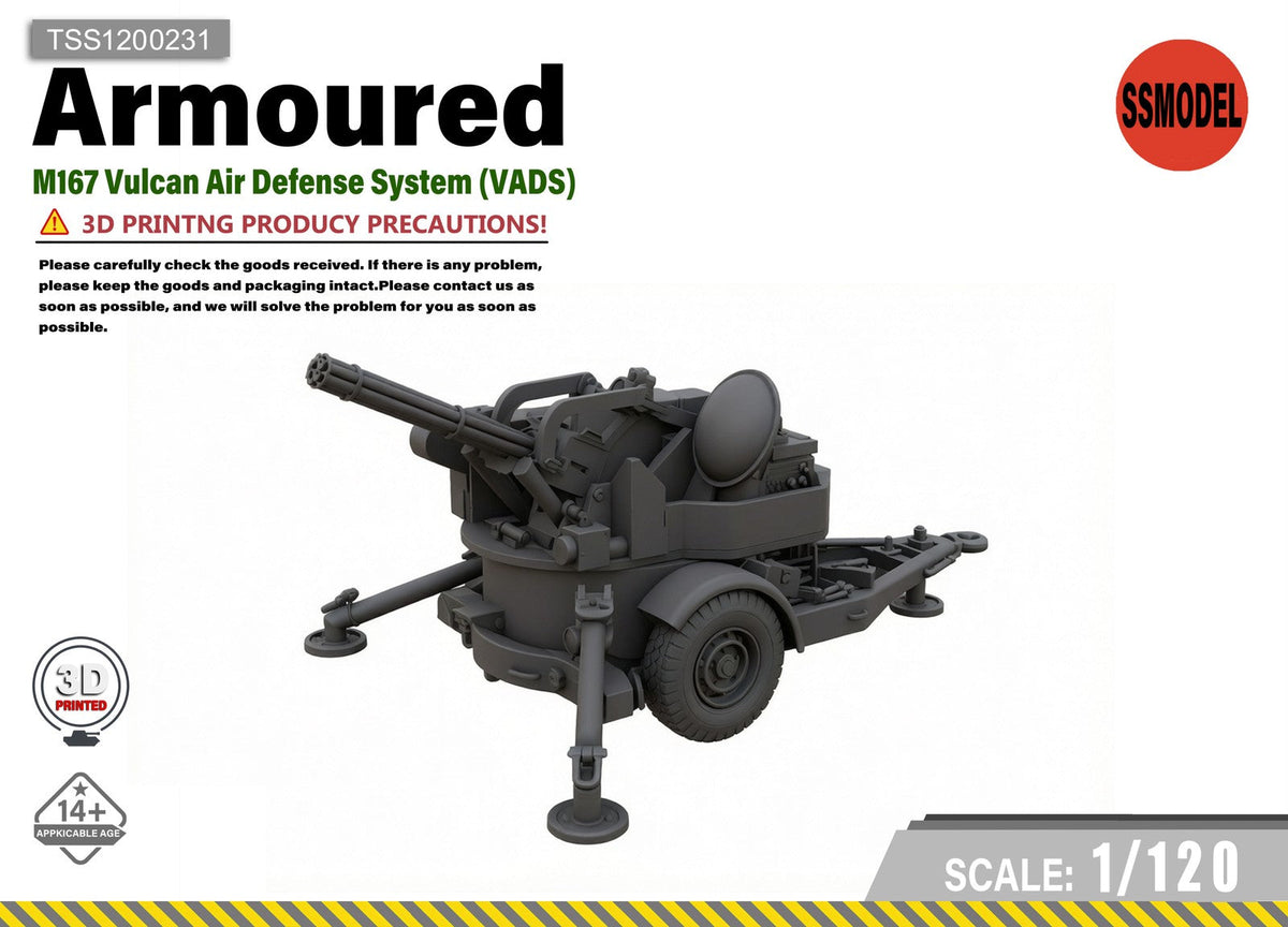 SSMODEL 1/120 M167 VADS Air Defense Tank Resin MODEL KIT TSS1200231 Main image
