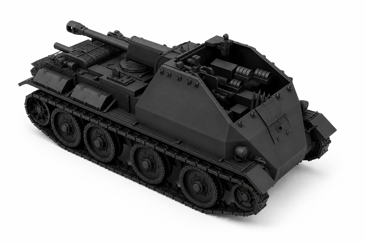 SSMODEL 1/76 SU-7 Soviet fictional propelled tank resin model kit TSS0760486 — detail view 2