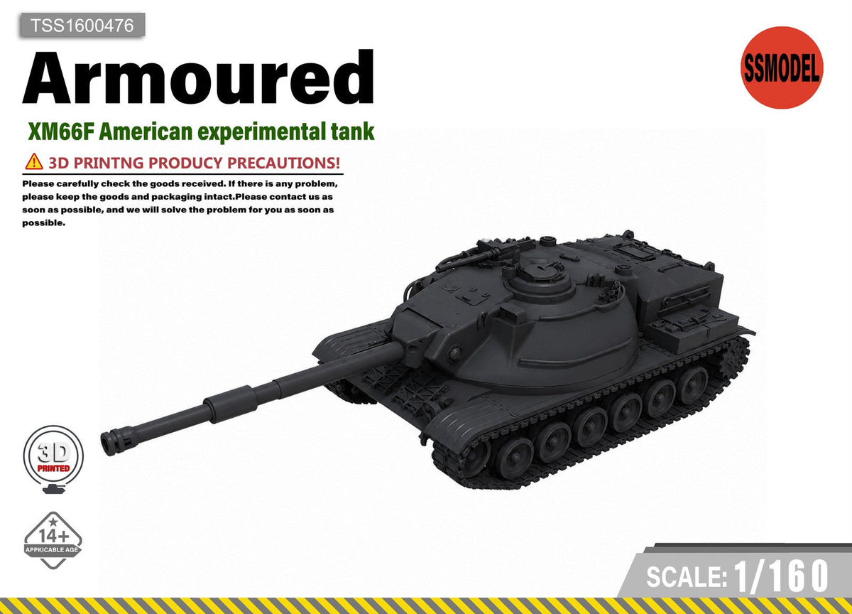 SSMODEL 1/160 XM66F American Experimental Tank Resin Model Kit TSS1600476 — scale model kit