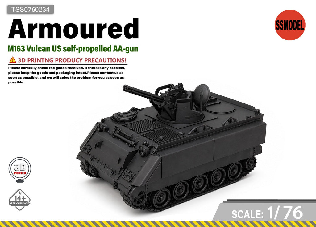 SSMODEL 1/76 M163 Vulcan AA Tank Resin MODEL KIT TSS0760234
