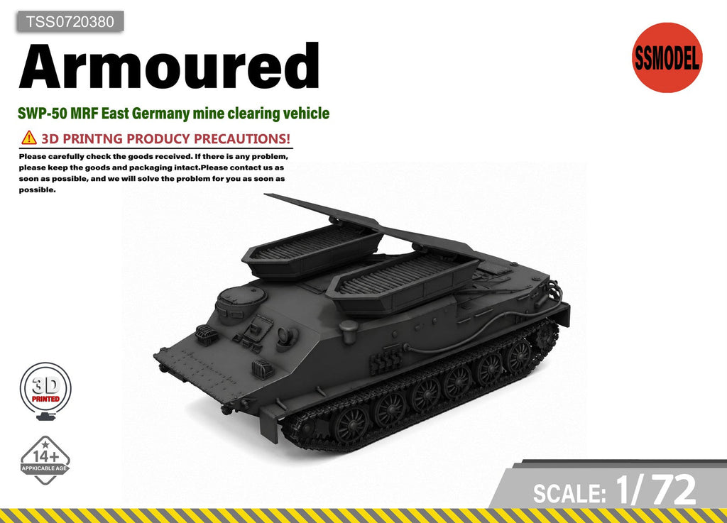 SSMODEL 1/72 SWP-50 MRF East German Tank Resin Model Kit TSS0720380