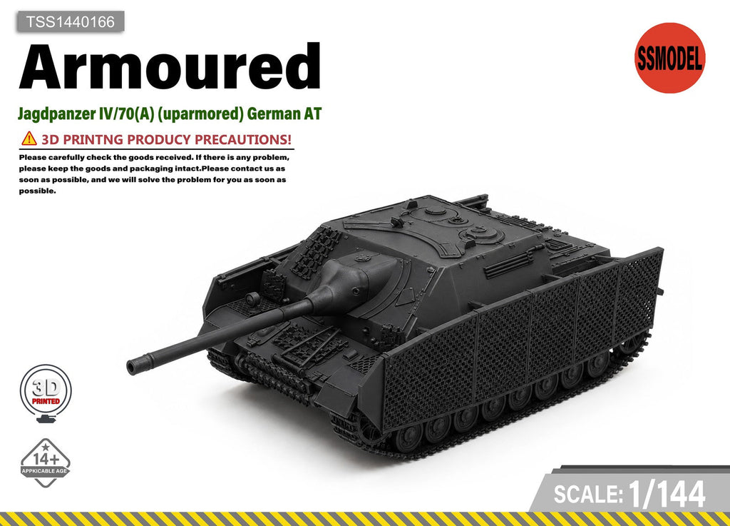 SSMODEL 1/144 Jagdpanzer IV/70(A) (uparmored) German AT-gun tank Resin Model Kit