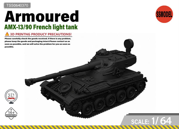 SSMODEL 1/64 AMX-13/90 French Light Tank Resin Model Kit TSS0640370