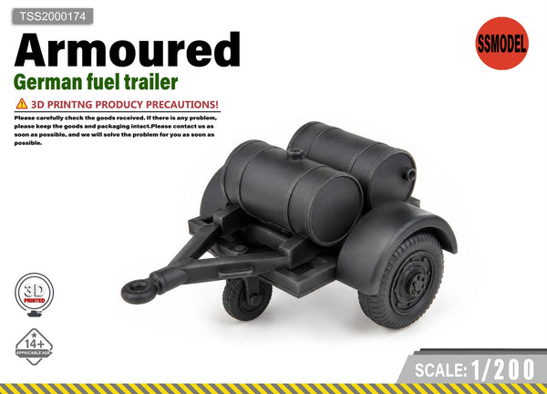 SSMODEL 1/200 German fuel trailer Resin Model Kit TSS2000174