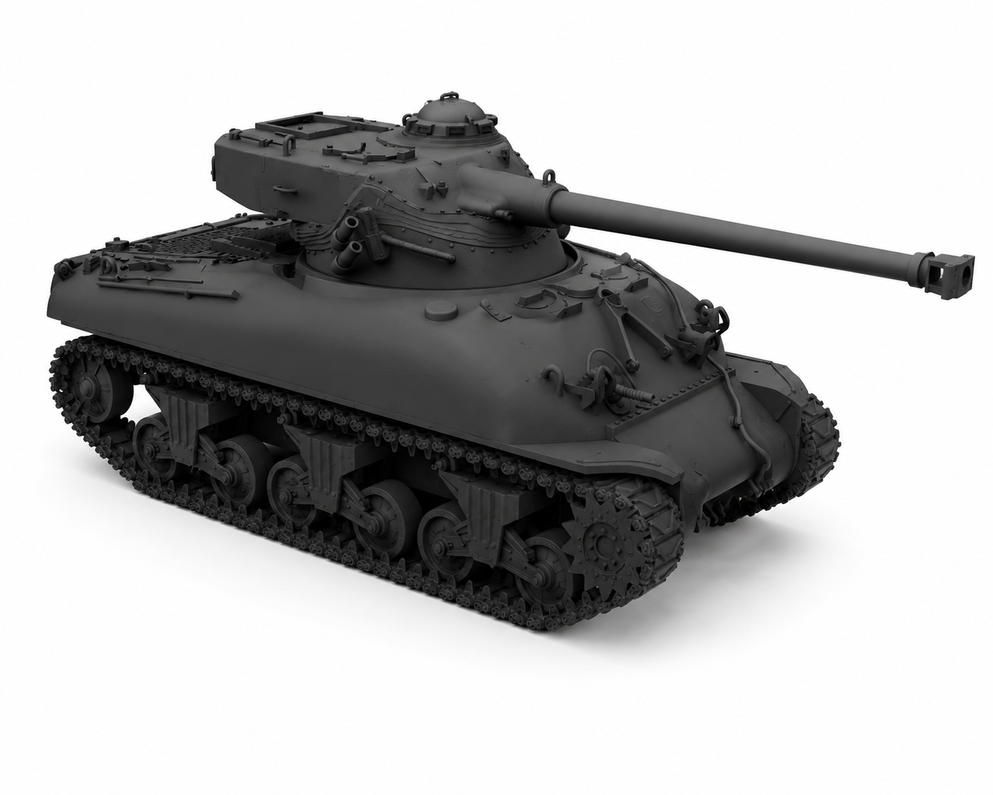 SSMODEL 1/160 M4A1 FL10 French medium tank resin model kit TSS1600356 — detail view 2