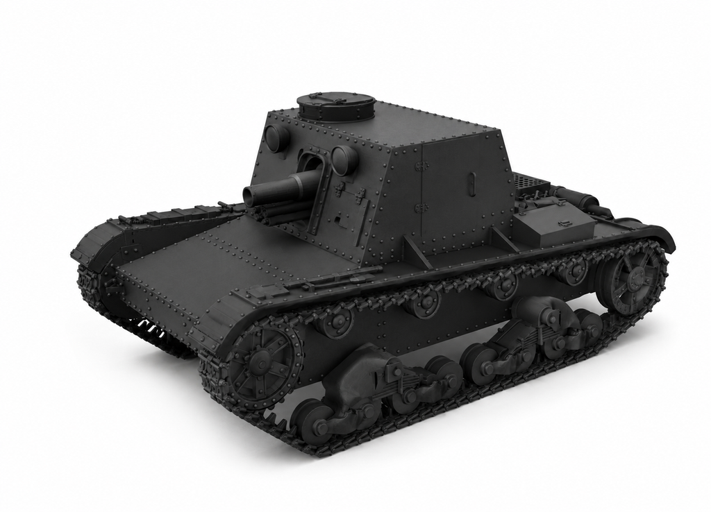 SSMODEL 1/76 SU-1 soviet experimental tank Resin Model Kit TSS0760070