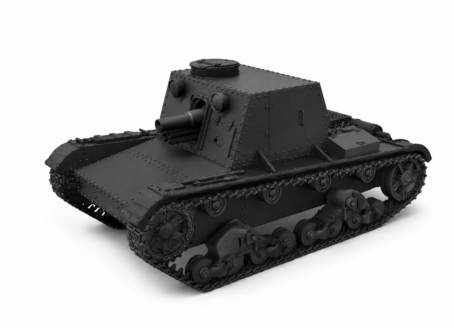 SSMODEL 1/64 SU-1 soviet experimental tank Resin Model Kit TSS0640070 Secondary image