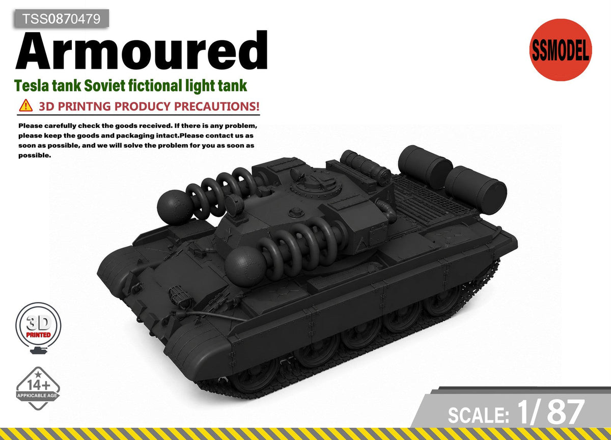 SSMODEL 1/87 Electric Concept Fictional Light AFV Scale Model Kit TSS0870479 Main image