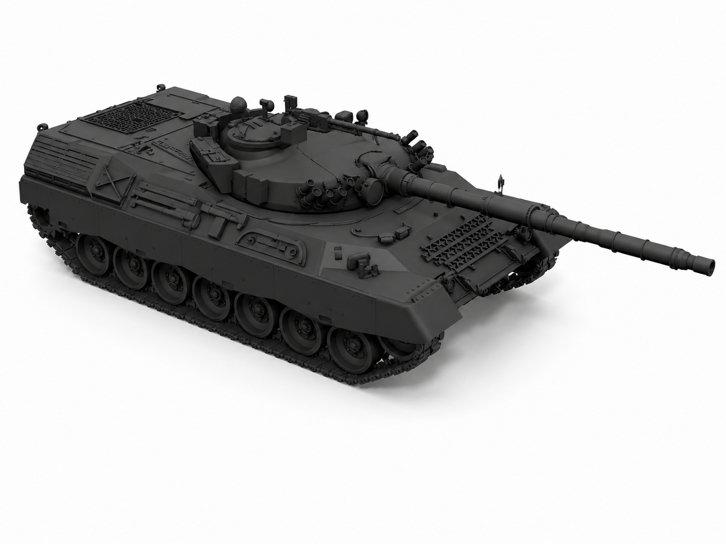 SSMODEL 1/220 GIAT Leopard T-72 French MBT tank resin model kit TSS2200360 — detail view 2