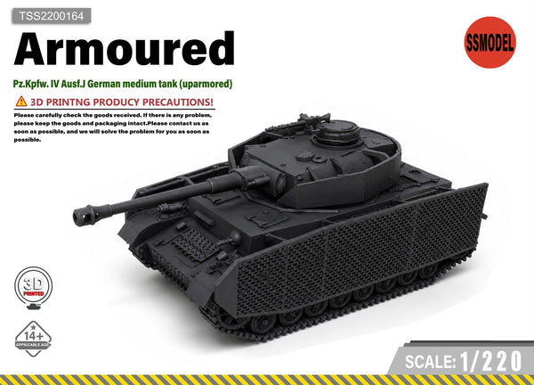 SSMODEL 1/220 Pz.Kpfw. IV Ausf.J German medium tank (uparmored) Resin Model Kit