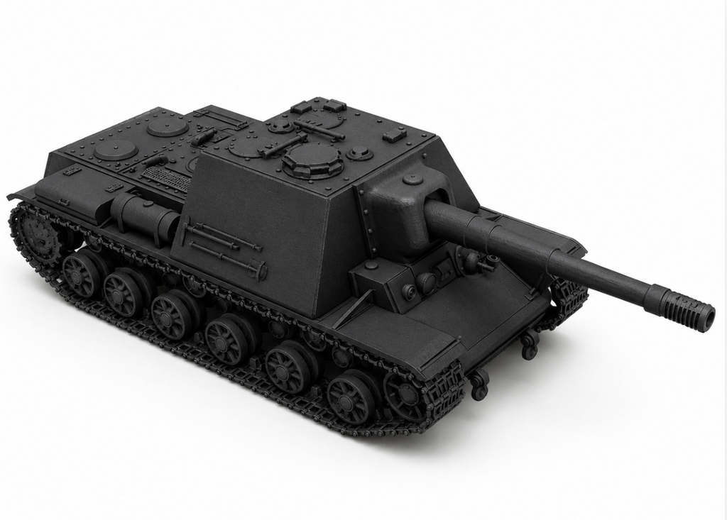 SSMODEL 1/120 U-18 Soviet experimental tank resin model kit TSS1200122