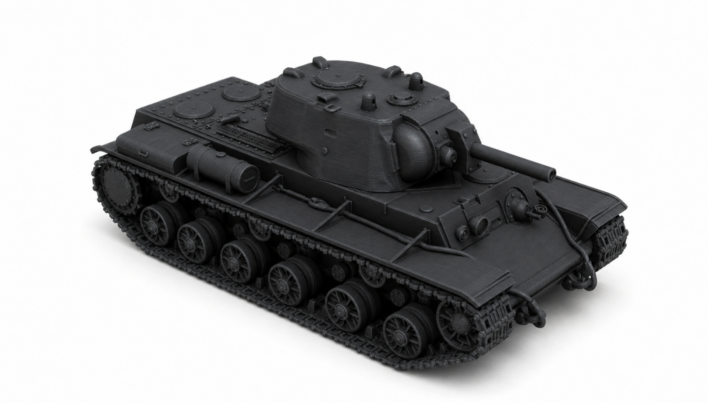 SSMODEL 1/120 KV-8 Soviet Flamethrower Tank Resin Model Kit TSS1200130 — detail view 2