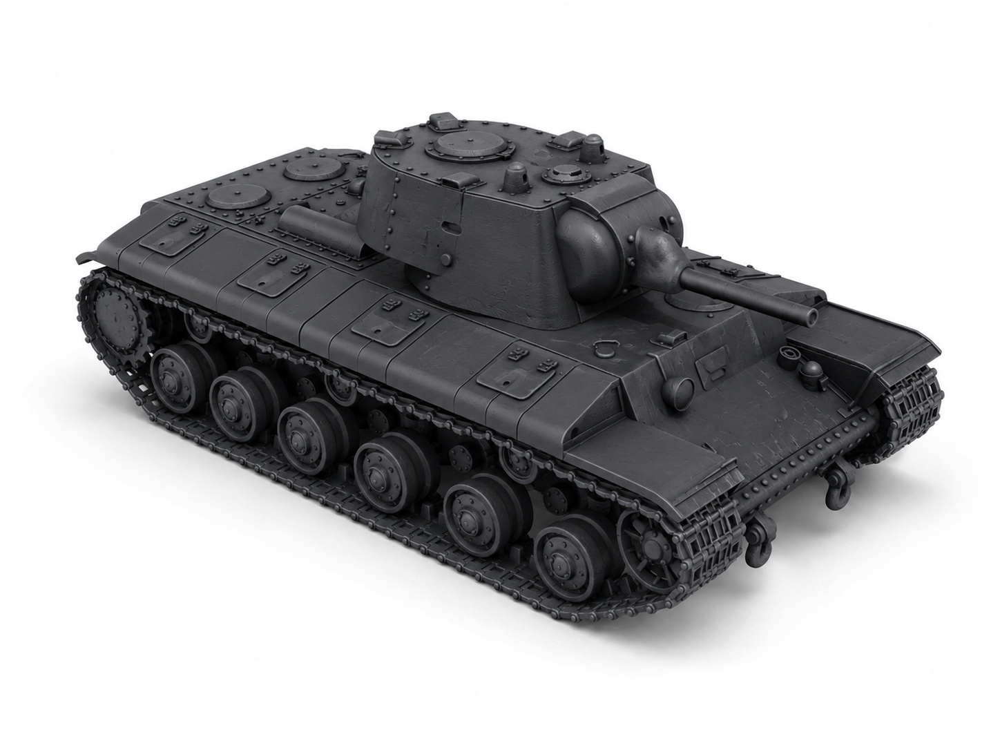 SSMODEL 1/76 KV-1 pre-serial prototypes tank resin model kit TSS0760146 — detail view 2