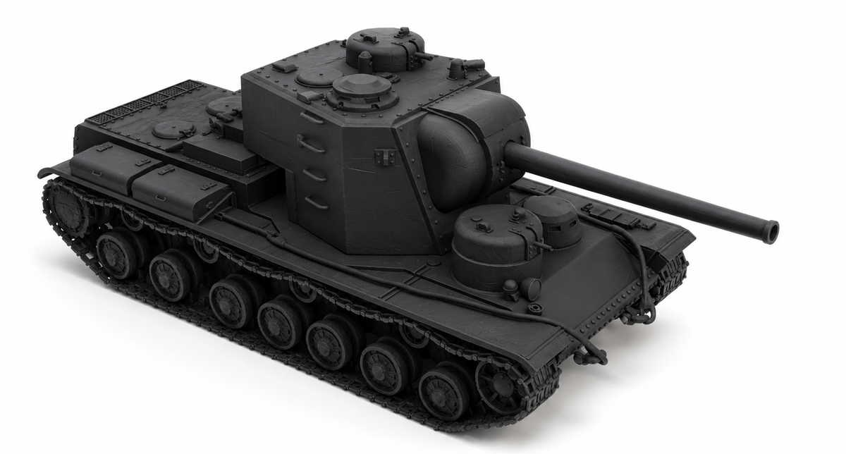 SSMODEL 1/76 KV-5 Soviet experimental superheavy tank resin modelkit TSS0760144 — detail view 2