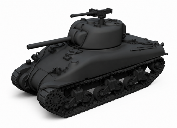 SSMODEL1/87 M4A1 Sherman Early US Medium Tank Resin MODEL KIT TSS0870205