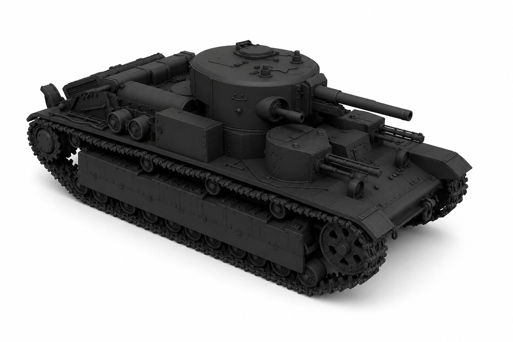 SSMODEL 1/100 KhT28 Soviet fictional flamethrower tank resin modelkit TSS1000499