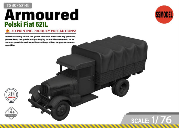 SSMODEL 1/76 621L Historic Utility Truck Vehicle Scale Model Kit TSS0760149