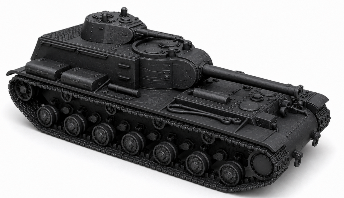 SSMODEL MODEL KIT 1/200 KV-4 K.Kuzmin, P.Tarapatin, V.Tarotko tank TSS2000092 — detail view 2