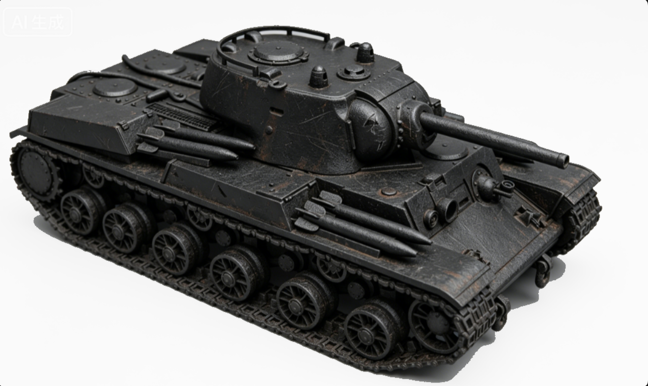 SSMODEL 1/76 KV-1K (KARST-1)Soviet experimental tank resin model kit TSS0760110 Secondary image