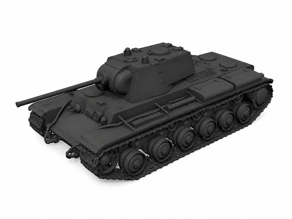 SSMODEL 1/100 KProject 413 Soviet heavy tank resin model kit TSS1000127 — detail view 2
