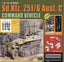 Dragon 6442 1/35 Sd.Kfz.251/6 Ausf.C Command Vehicle w/EZ Track/Metallic Car