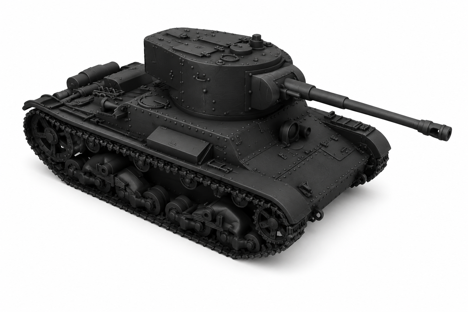 SSMODEL 1/76 T-26 mod. 1933 Soviet tank resin model kit TSS0760568 — detail view 2