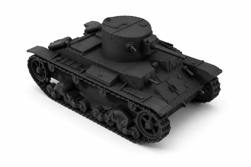 SSMODEL 1/100 T-19M Soviet Interwar Light Tank Resin Model Kit TSS1000492
