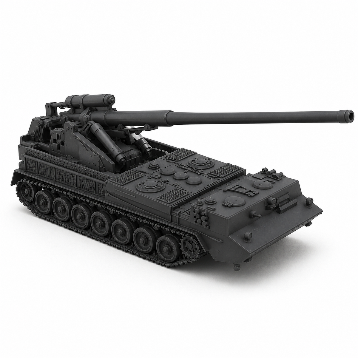 SSMODEL 1/100 VK 2.07 "Pfingstrose" 2S7 "Pion" German Resin Model Kit TSS1000422 — detail view 2