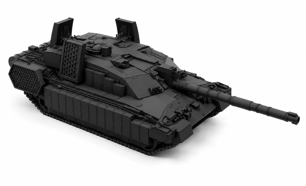 SSMODEL 1/76 Mirage Tank Allies Fictional MBT Tank Resin Model Kit TSS0760480 — detail view 2