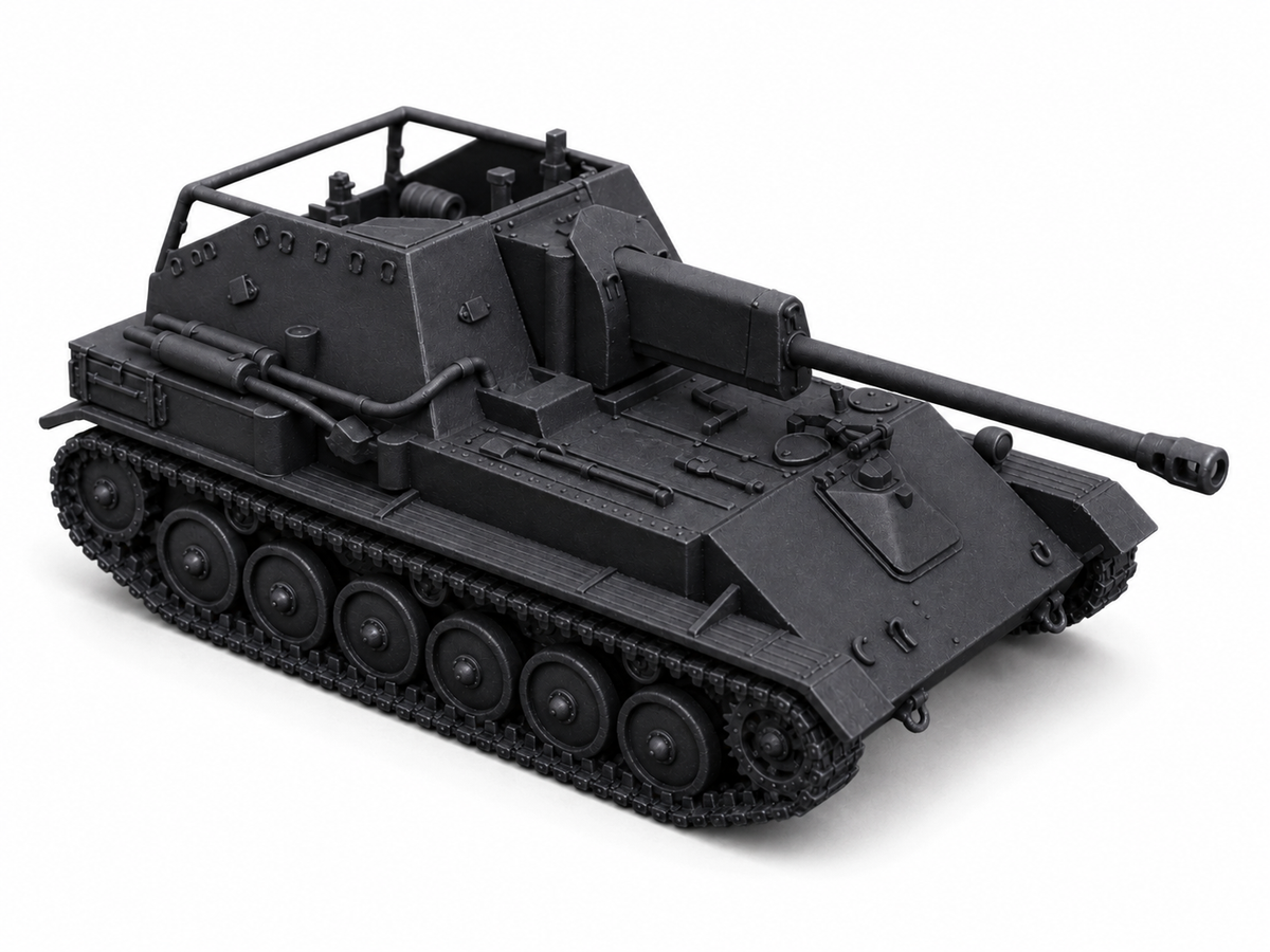 SSMODEL 1/200 SU-76M Soviet Light Self Propelled Tank Resin MODEL KIT TSS2000013 — detail view 2