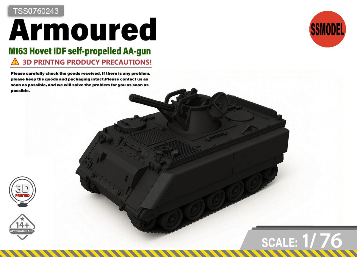 SSMODEL 1/76 M163 Hovet Vehicle Tank Resin MODEL KIT TSS0760243 Main image