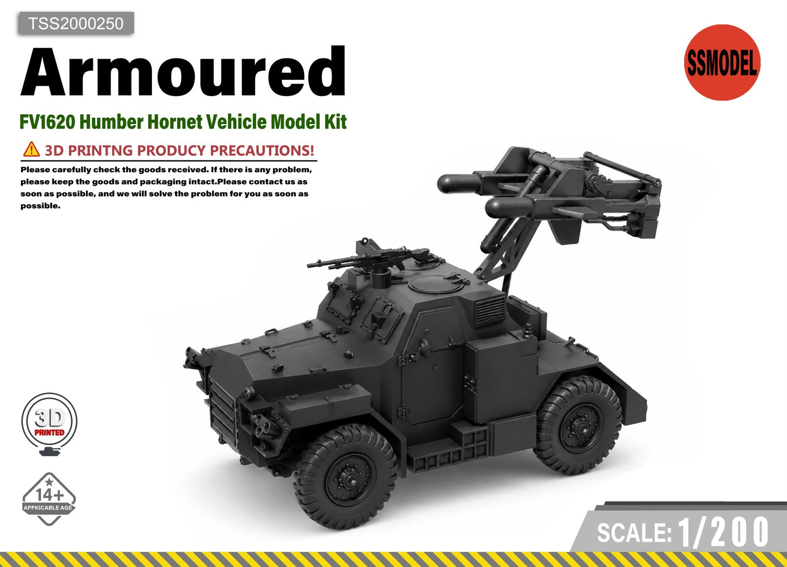 SSMODEL 1/200 FV1620  UK AFV Tank Resin MODEL KIT TSS2000250 Main image
