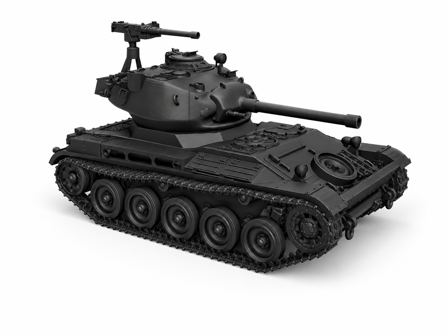 SSMODEL 1/76 AMX-13-M24 French Coldwar Light Tank Resin Model Kit TSS0760361 Secondary image