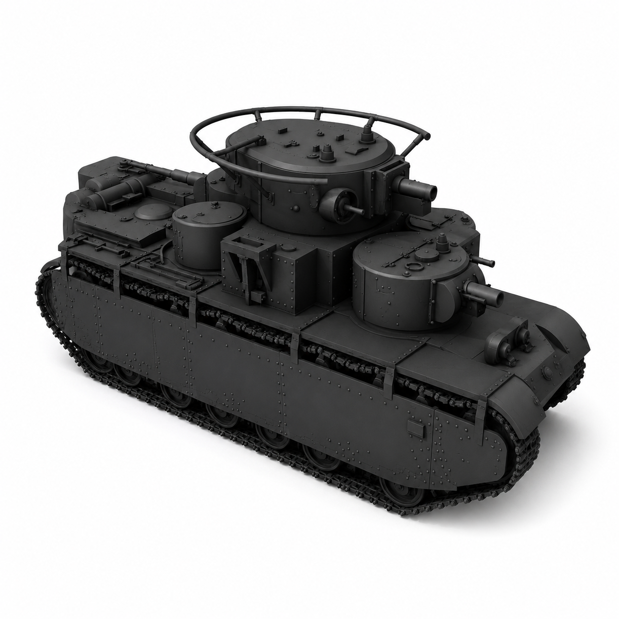 SSMODEL 1/56 T-35 Tank Resin MODEL KIT TSS0560521 Secondary image