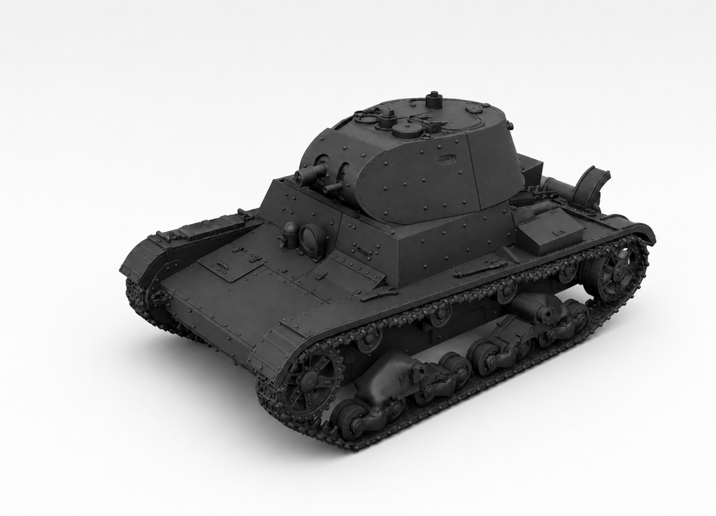 SSMODEL 1/160 KhT-133E Soviet light tank Resin Model Kit TSS1600064