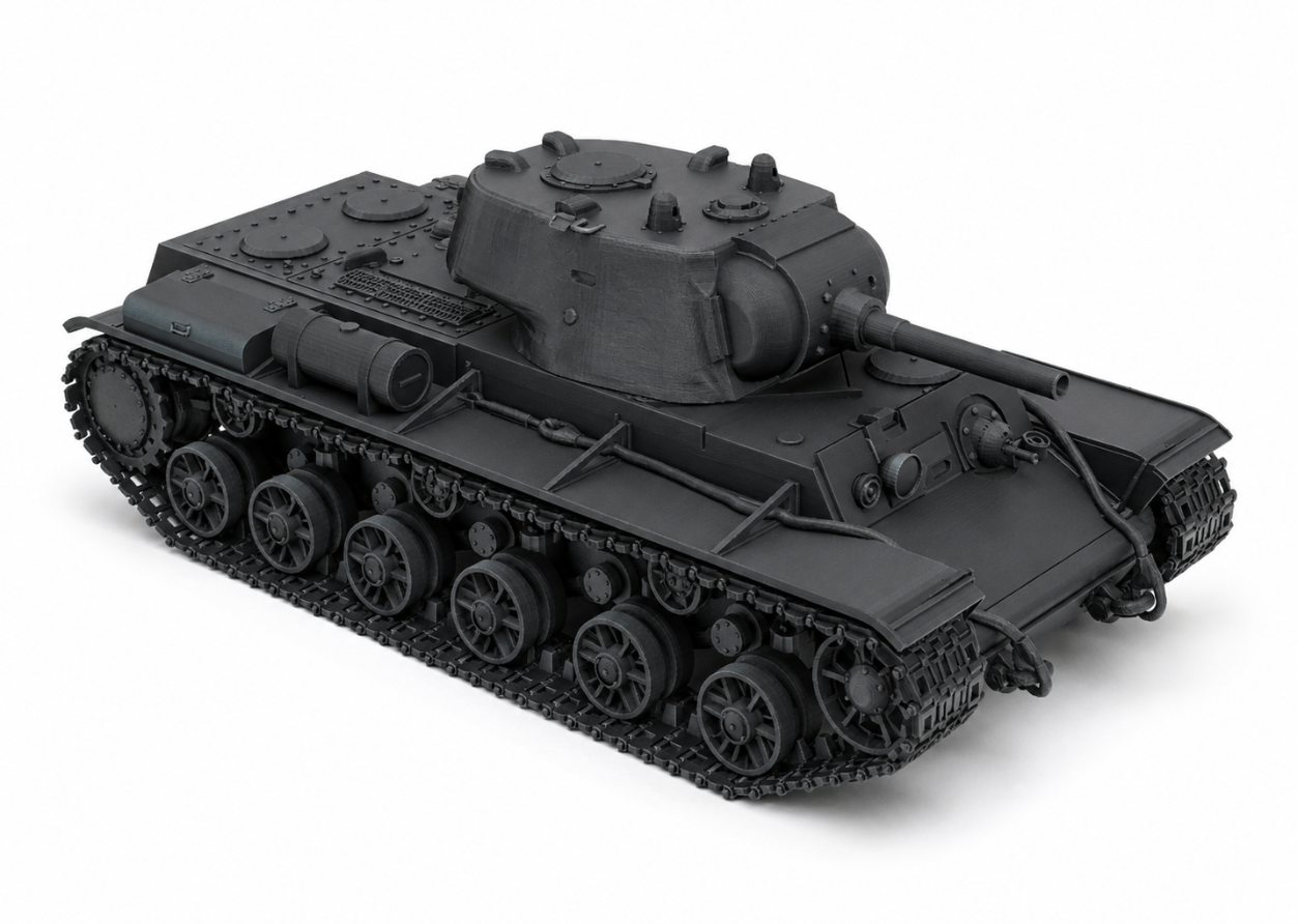 SSMODEL 1/76 KV-9 Soviet experimental heavy tank resin model kit TSS0760124 Secondary image