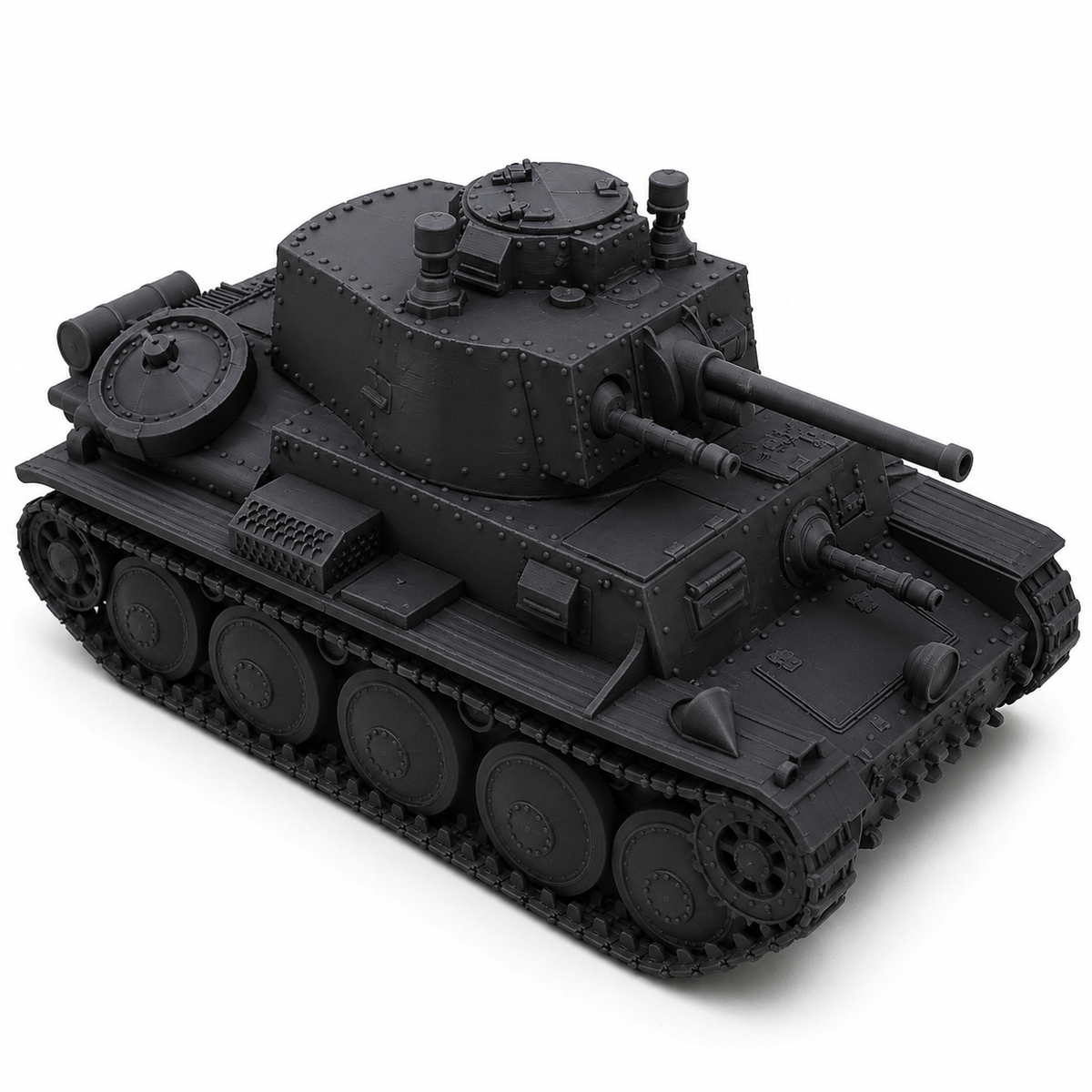 SSMODEL 1/144 Stridsvagn m/41 (Strv m/41) tank Resin Model Kit TSS1440281 — detail view 2