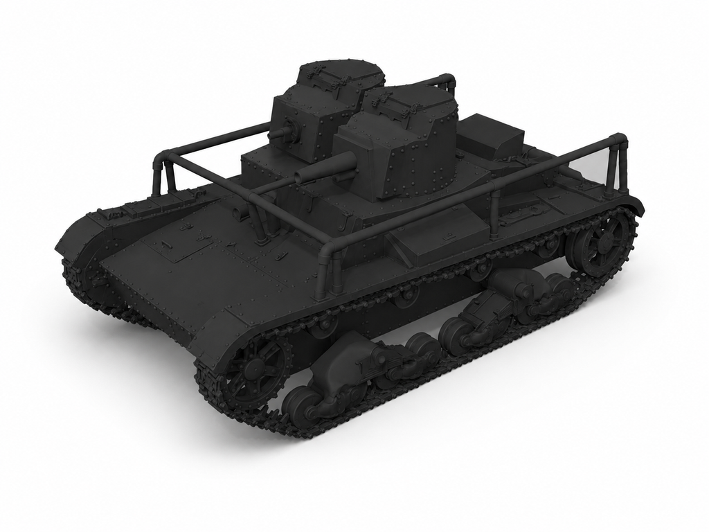 SSMODEL 1/160 T-26 mod. 1931 with radio tank Resin Model Kit TSS1600059