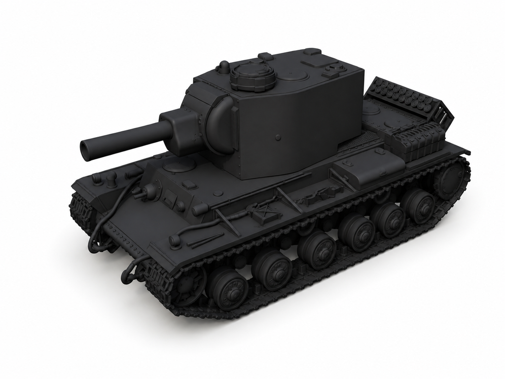 SSMODEL 1/160 Pz.Kpfw. KW II 754 (r) tank Resin Model Kit TSS1600179