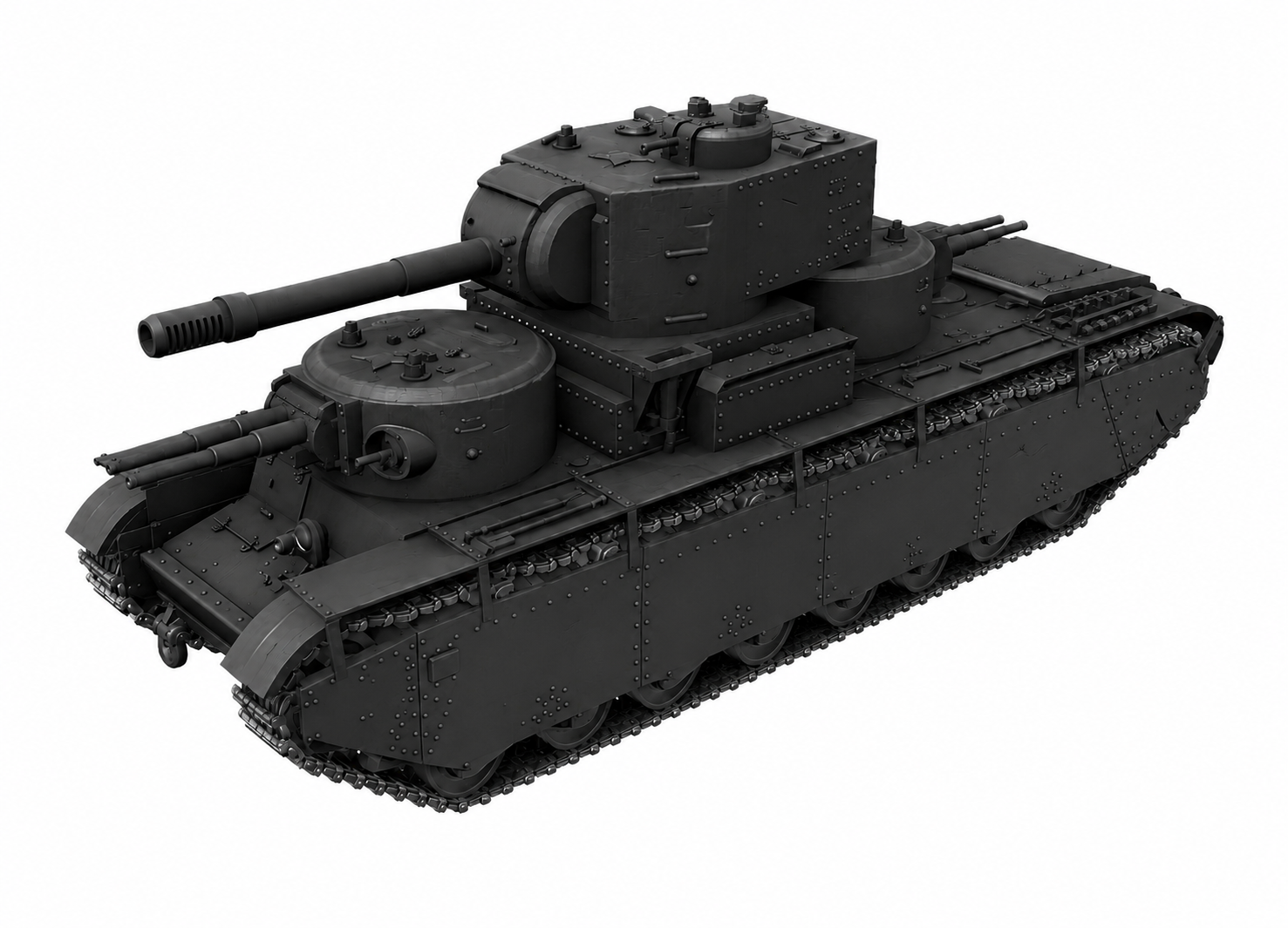 SSMODEL 1/87 T-35-35-35 Tank Resin MODEL KIT TSS0870517 Secondary image