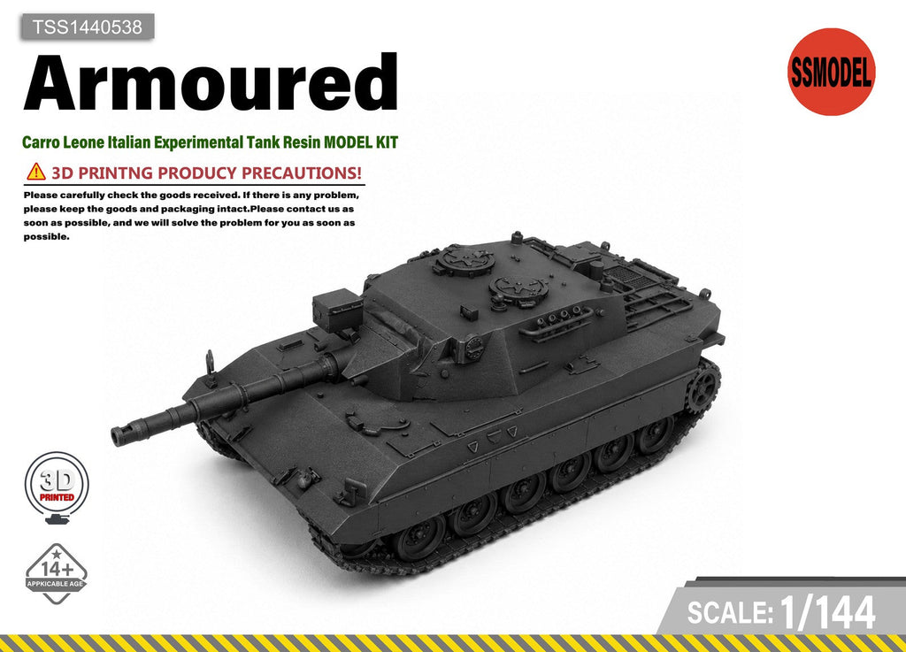 SSMODEL 1/144 Carro Leone Italian Experimental Tank Resin MODEL KIT TSS1440538